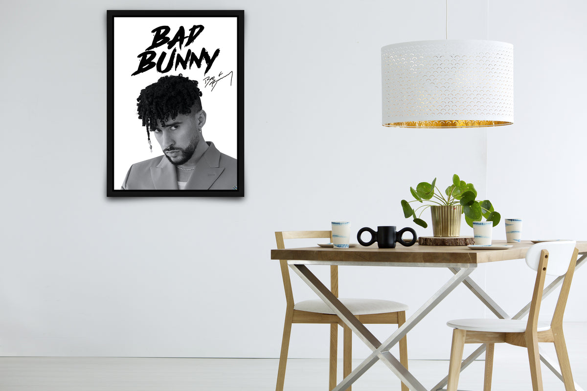 Bad Bunny Art Wall Decor 