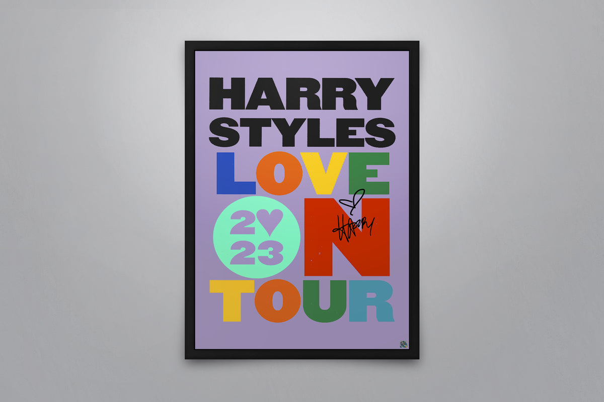 Harry Styles: Love on Tour 2023 Signed Poster with COA