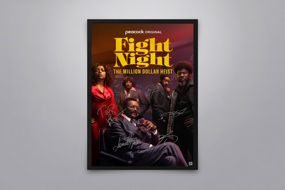Fight Night: The Million Dollar Heist Signed Poster with COA