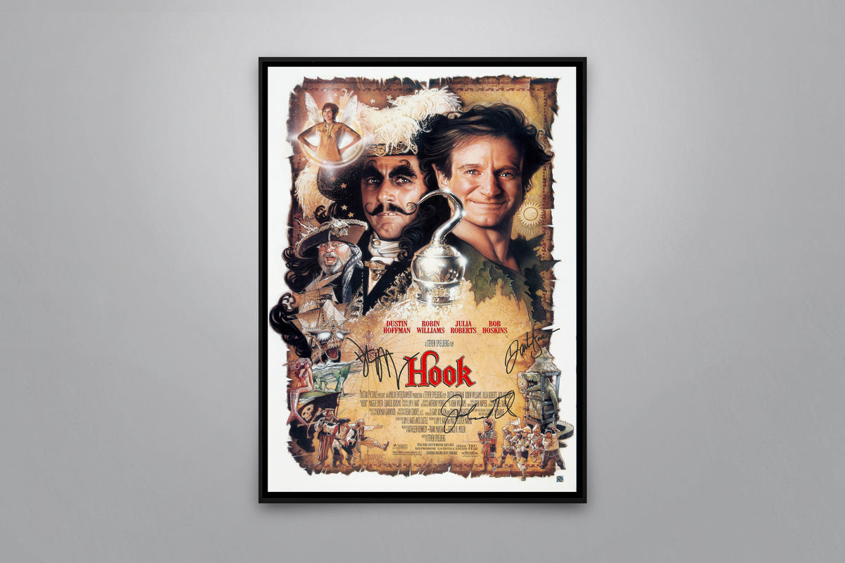 フック　HOOK USオリジナル映画ポスター Hook Signed Poster with COA