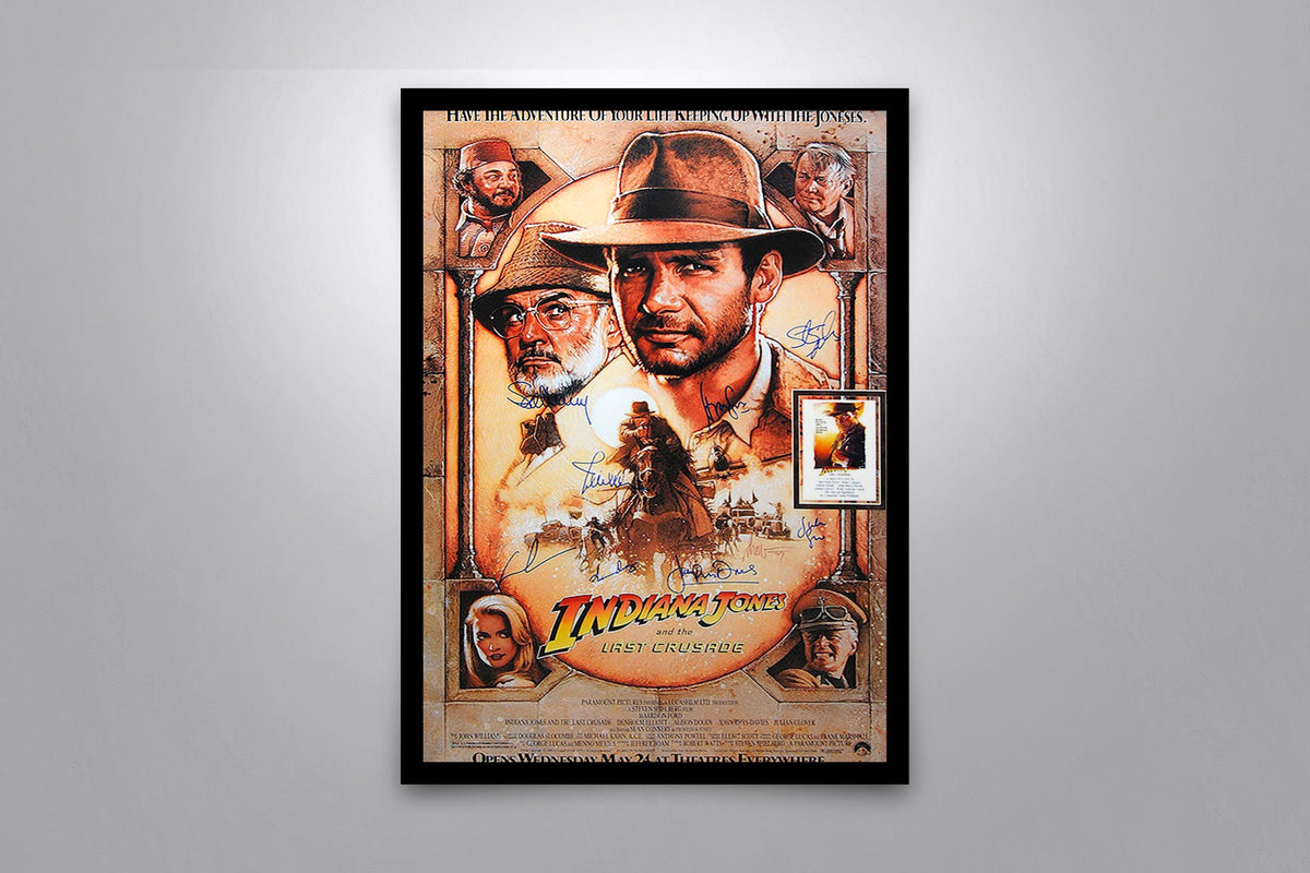 Indiana Jones and the Last Crusade Signed Poster