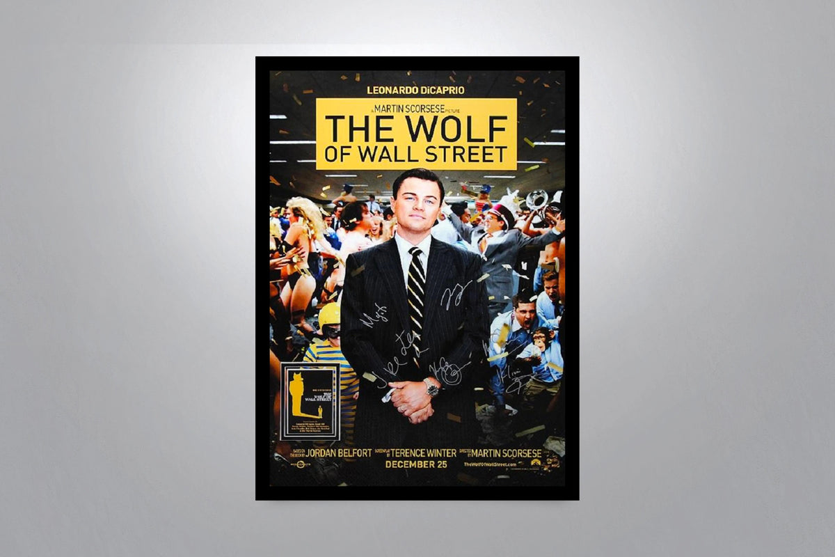 The Wolf of Wall Street Signed Poster with COA