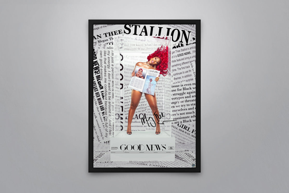 Megan Thee Stallion Good News 直筆サイン Megan Thee Stallion: Good News Signed Poster with COA
