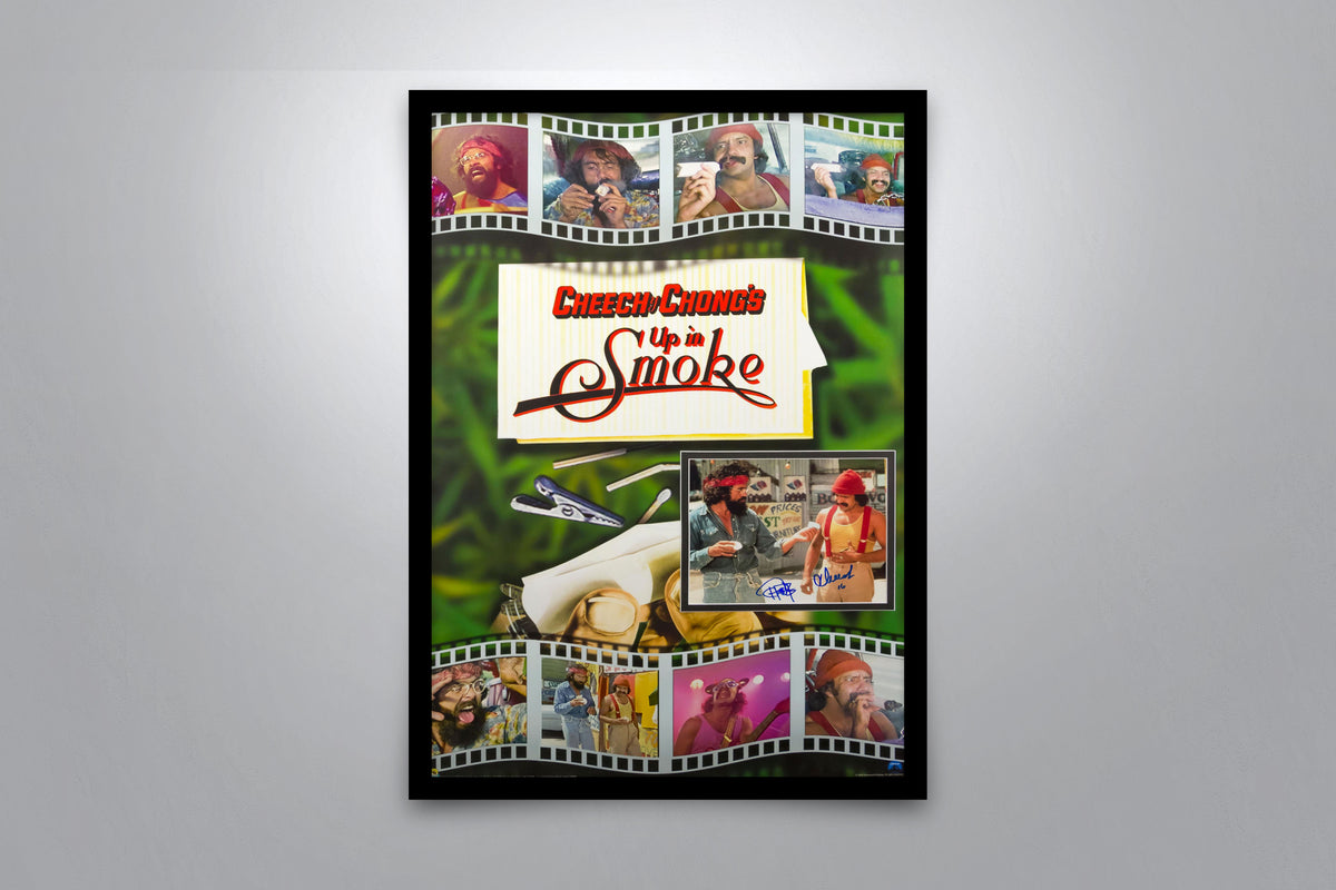 Cheech and Chong: Up in Smoke Signed Poster with COA