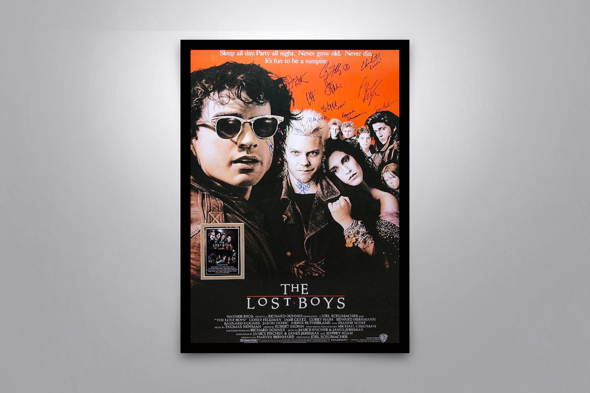 The Lost Boys Signed Poster with COA