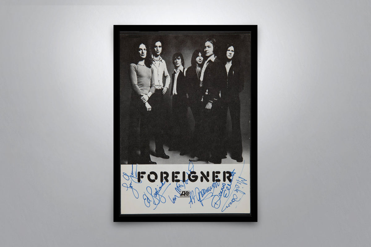 Foreigner Signed Poster + COA Poster Memorabilia