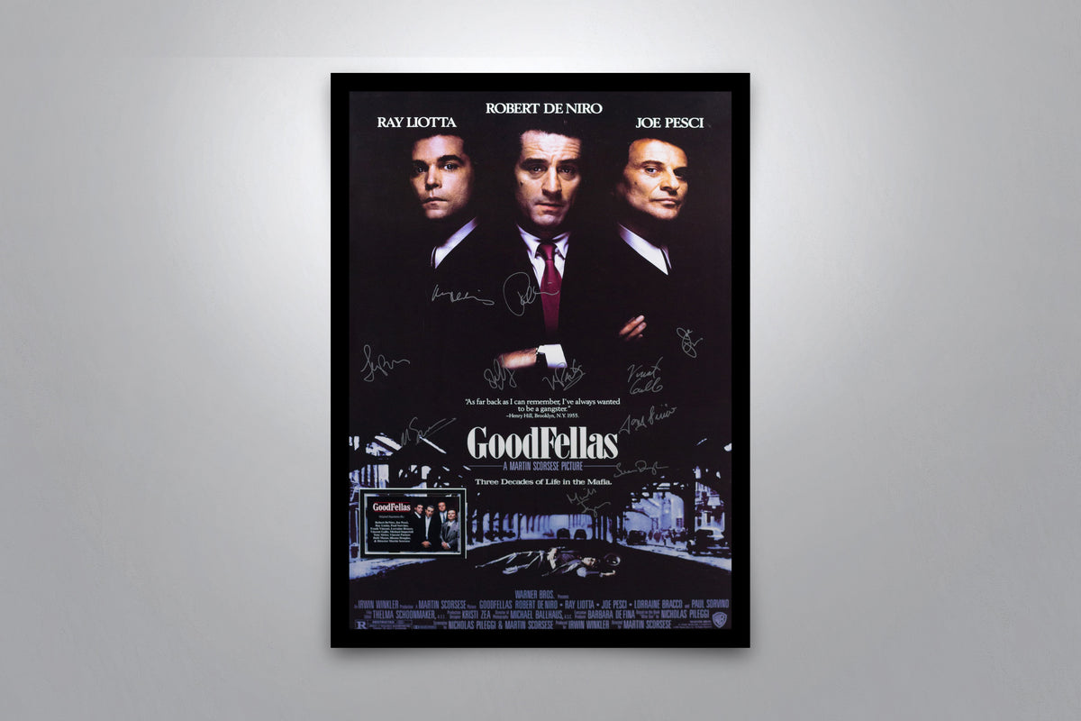 Robert de Niro Autographed 27 x 40 Goodfellas Full-Size Movie Poster