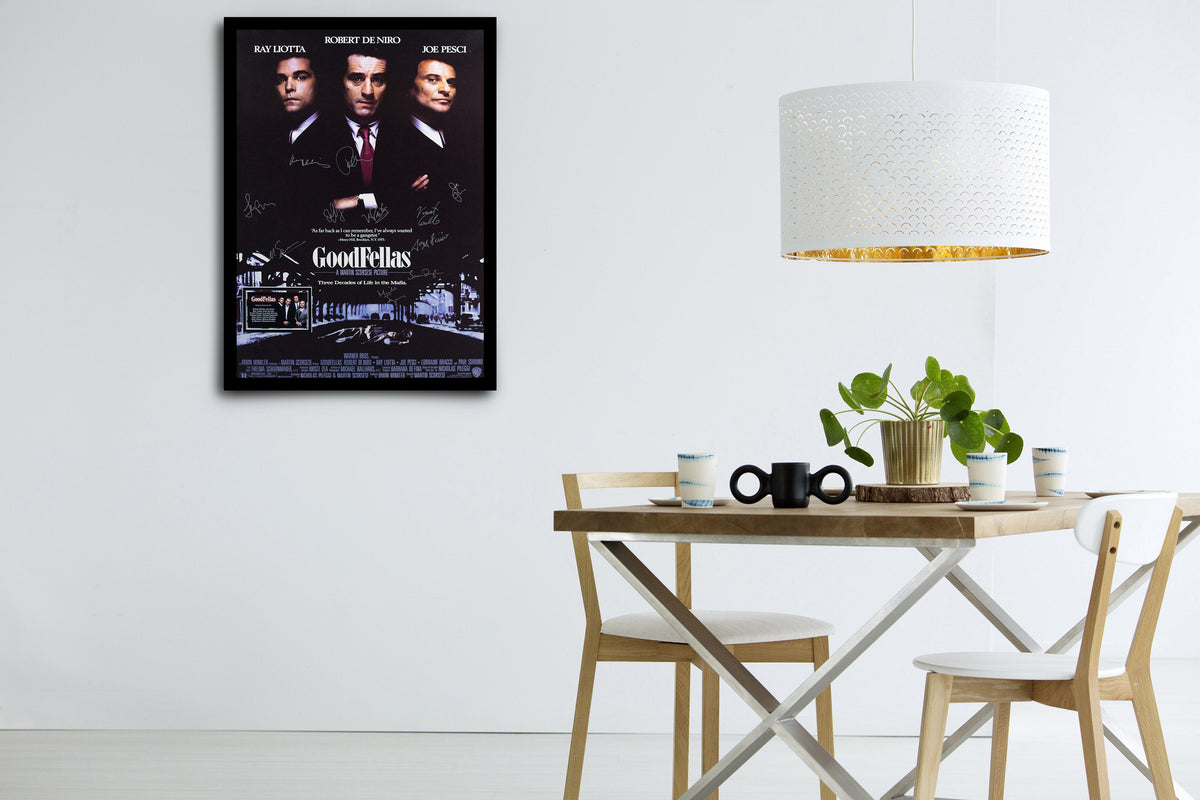 Robert de Niro Autographed 27 x 40 Goodfellas Full-Size Movie Poster
