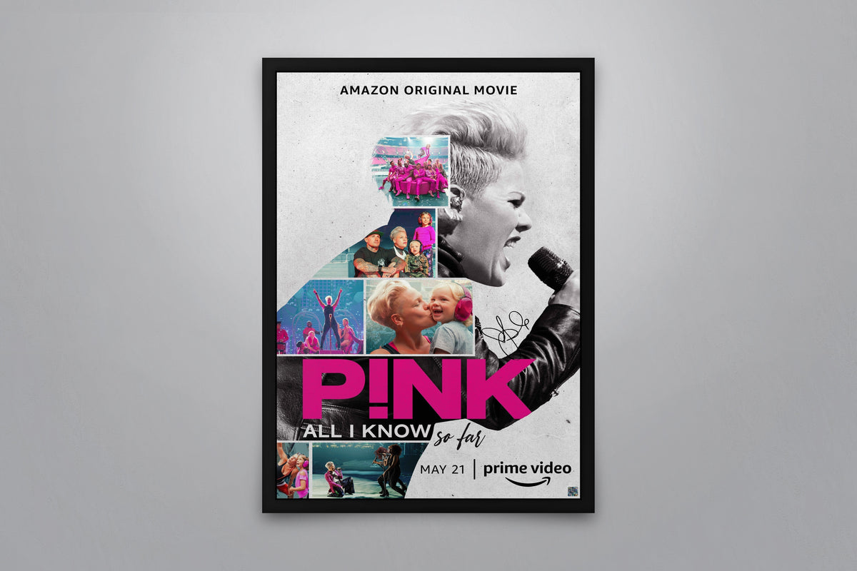 Pink: All I Know So Far Signed Poster with COA