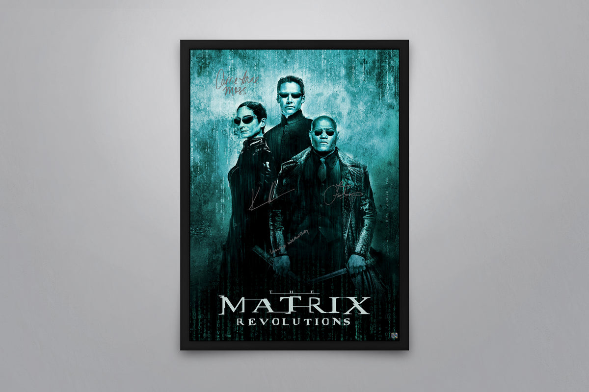 The Matrix Revolutions Signed Poster with COA