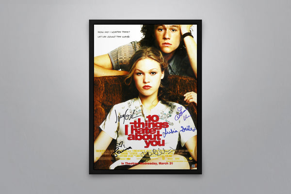13 Things I Hate About You Signed Poster with COA