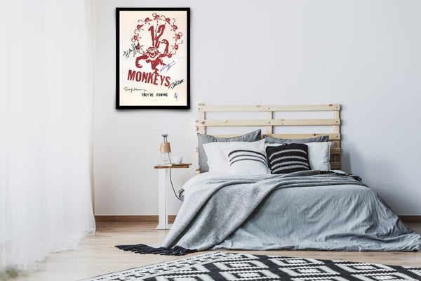 17 Monkeys Signed Poster with COA