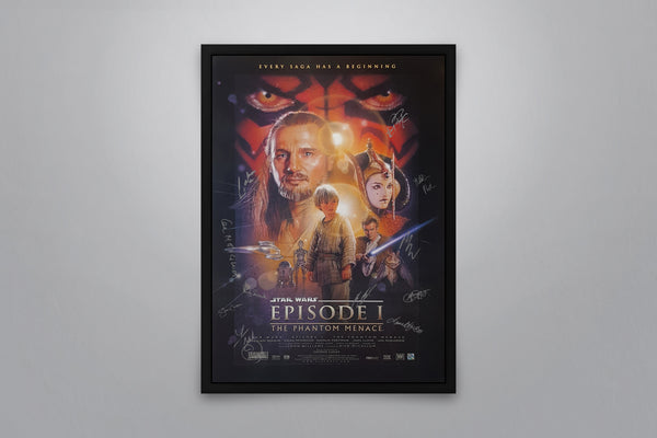 Star Wars: Episode I - The Phantom Menace - Signed Poster + COA