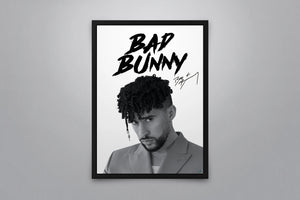 Bad Bunny Signed Poster with COA