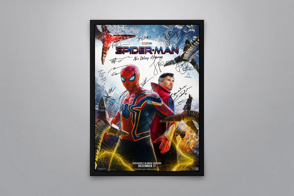 Spider-Man: No Way Home Signed Poster with COA
