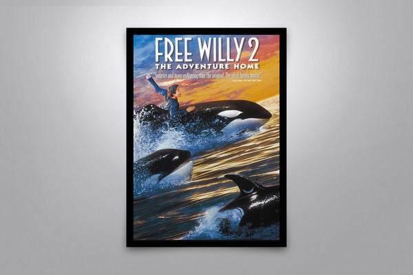 Free Willy 2: The Adventure Home Signed Poster with COA