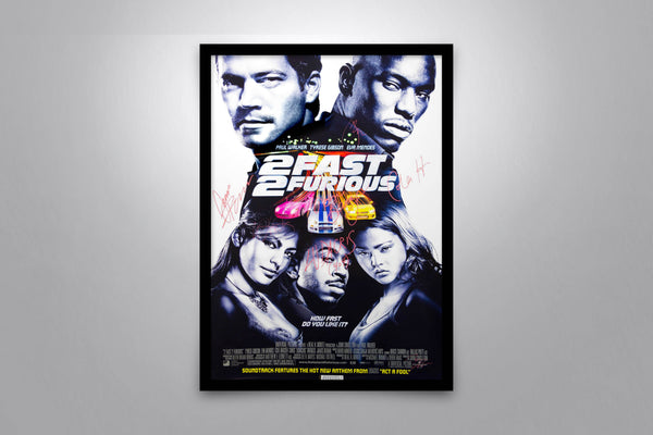 2 Fast 2 Furious Signed Poster with COA