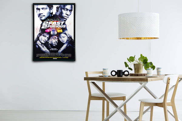 2 Fast 2 Furious Signed Poster with COA