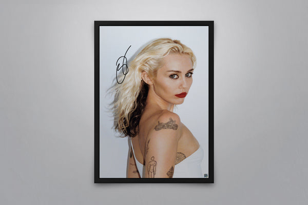 Miley Cyrus - Signed Poster + COA
