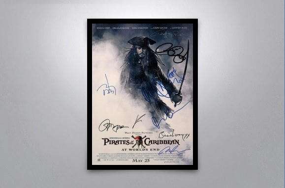 Pirates of the Caribbean Autographed Poster Collection