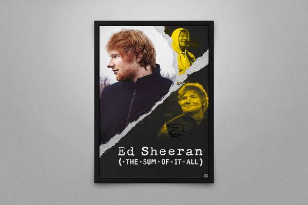 Ed Sheeran: The Sum of it All - Signed Poster + COA