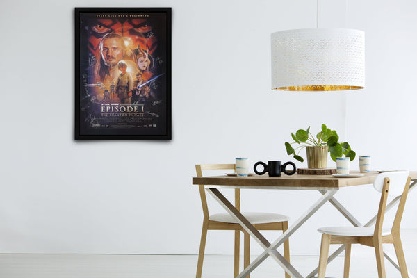 Star Wars: Episode I - The Phantom Menace Signed Poster with COA