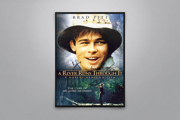 A River Runs Through It Signed Poster with COA