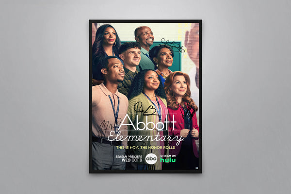 Abbott Elementary Signed Poster with COA