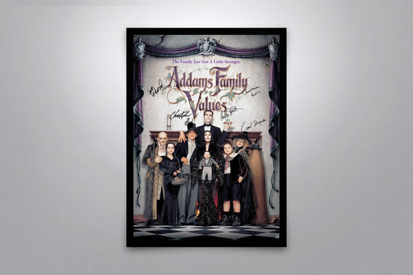 Addams Family Values Signed Poster with COA