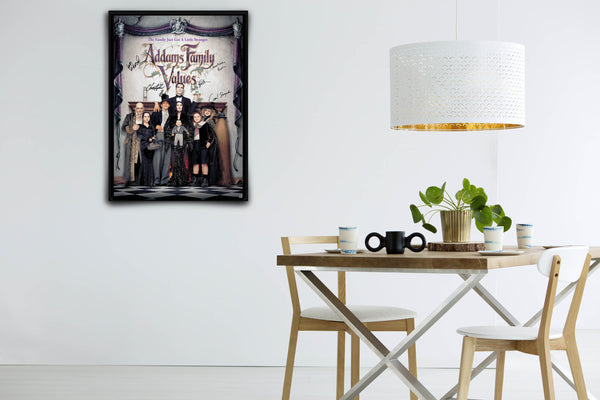 Addams Family Values Signed Poster with COA