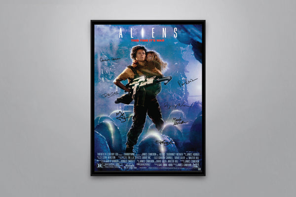 Aliens Signed Poster with COA