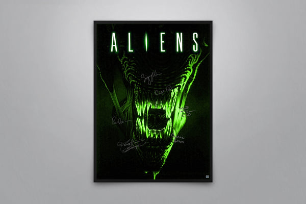 Aliens Signed Poster with COA