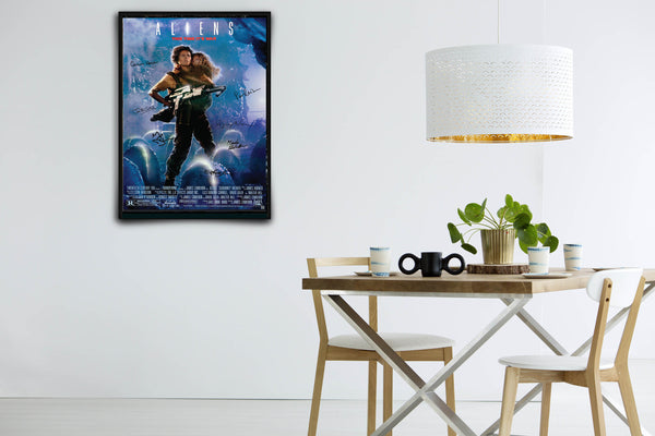 Aliens Signed Poster with COA