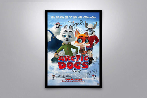 Arctic Dogs Signed Poster with COA