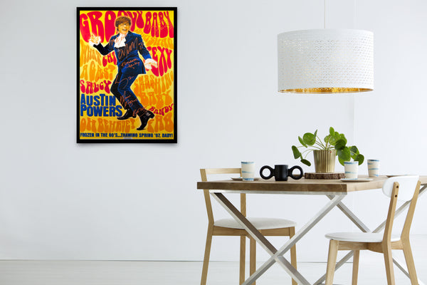 Austin Powers: International Man of Mystery Signed Poster with COA