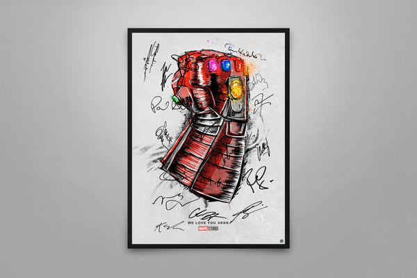 Avengers: Endgame Signed Poster with COA