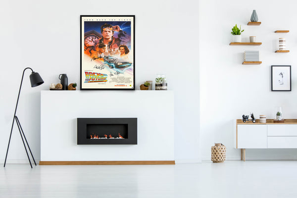 Back to the Future: 40th Anniversary Signed Poster with COA