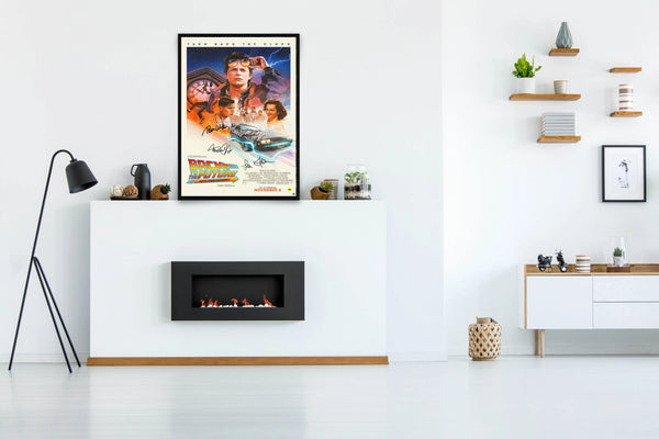 Back to the Future: 40th Anniversary Signed Poster with COA
