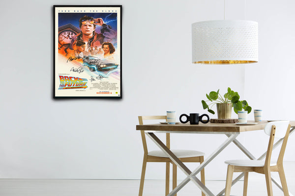 Back to the Future: 40th Anniversary Signed Poster with COA