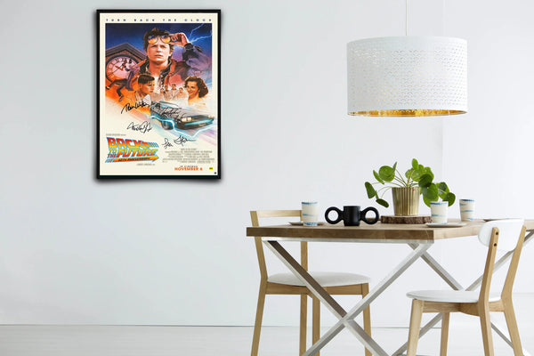 Back to the Future: 40th Anniversary Signed Poster with COA