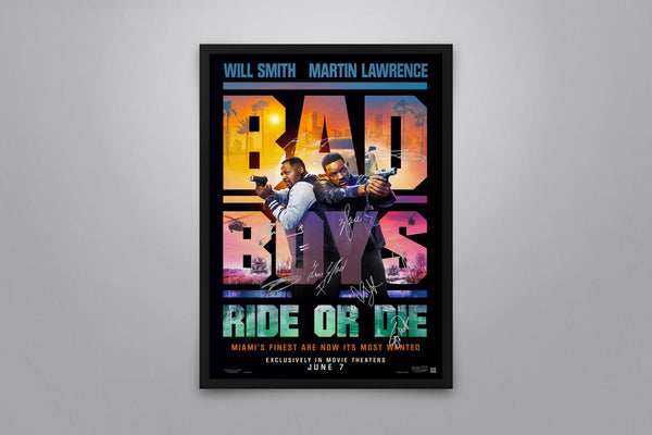 Bad Boys: Ride or Die - Signed Poster + COA