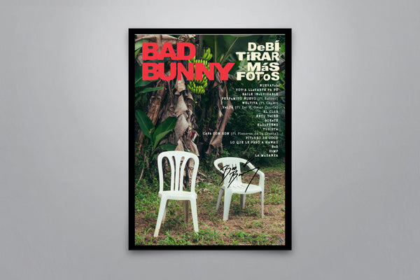 Bad Bunny Debi Tirar Mas Fotos Signed Poster with COA