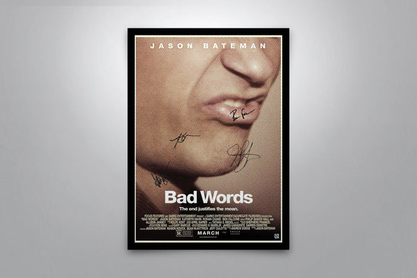 Bad Words Signed Poster with COA