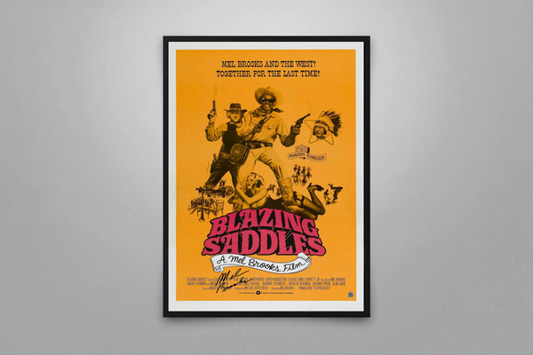 Blazing Saddles Signed Poster with COA