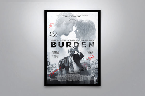 Burden Signed Poster with COA