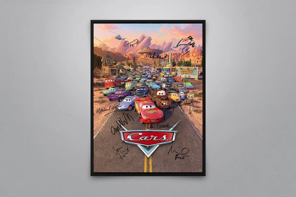Cars Signed Poster with COA