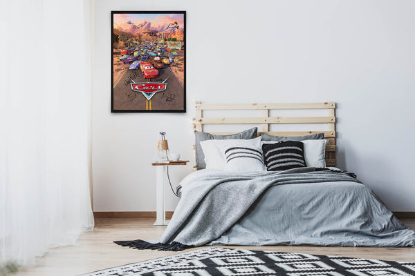 Cars Signed Poster with COA