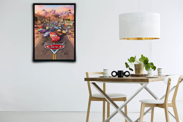 Cars Signed Poster with COA