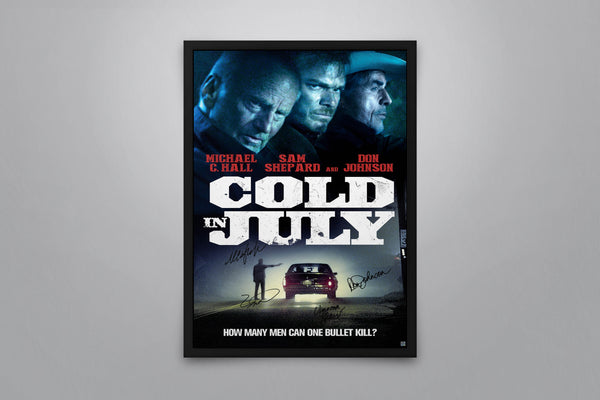 Cold In July Signed Poster with COA