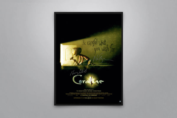 Coraline Signed Poster with COA